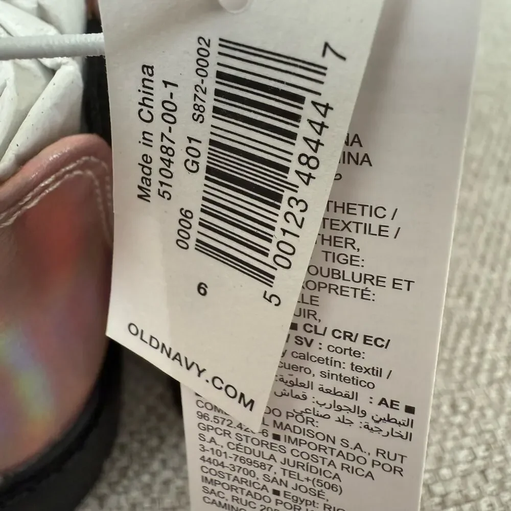 Old Navy Pink Metallic Faux Leather Chelsea Boots